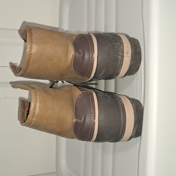 Blue lace up snow duck boots - 8 - brown - Picture 4 of 7